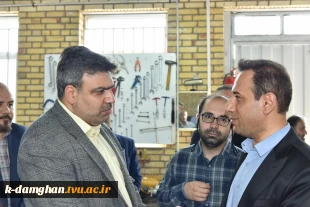 بازدید هیئت رئیسه دانشگاه از آموزشکده فنی و حرفه‌ای پسران سمنان 4