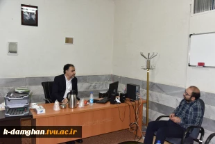 در سفر استانی به سمنان صورت گرفت:
ملاقات عمومی رئیس و اعضای هیئت رئیسه دانشگاه با دانشگاهیان دانشگاه فنی و حرفه‌ای استان سمنان 7