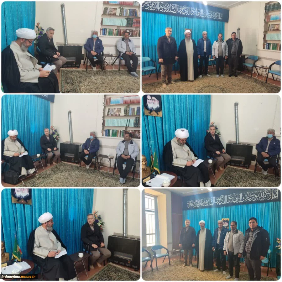 دیدار دکتر یعقوبی، سرپرست محترم آموزشکده کشاورزی امیرآباد دامغان و جمعی از کارکنان این مجموعه دانشگاهی با حجت‌الاسلام والمسلمین رستمیان، امام جمعه شهرستان دامغان 2